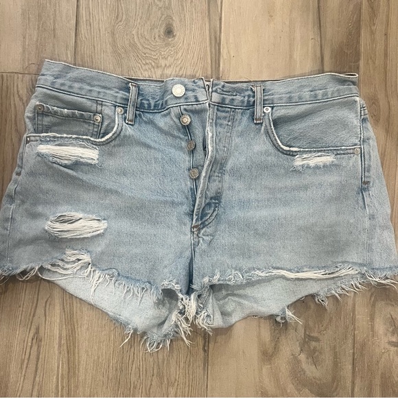 Agolde Parker cutoff jean shorts swapmeet - Picture 2 of 5